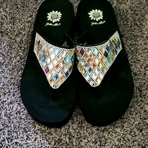 Yellow Box Flip Flops